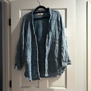 We the free, free people, jean shirt